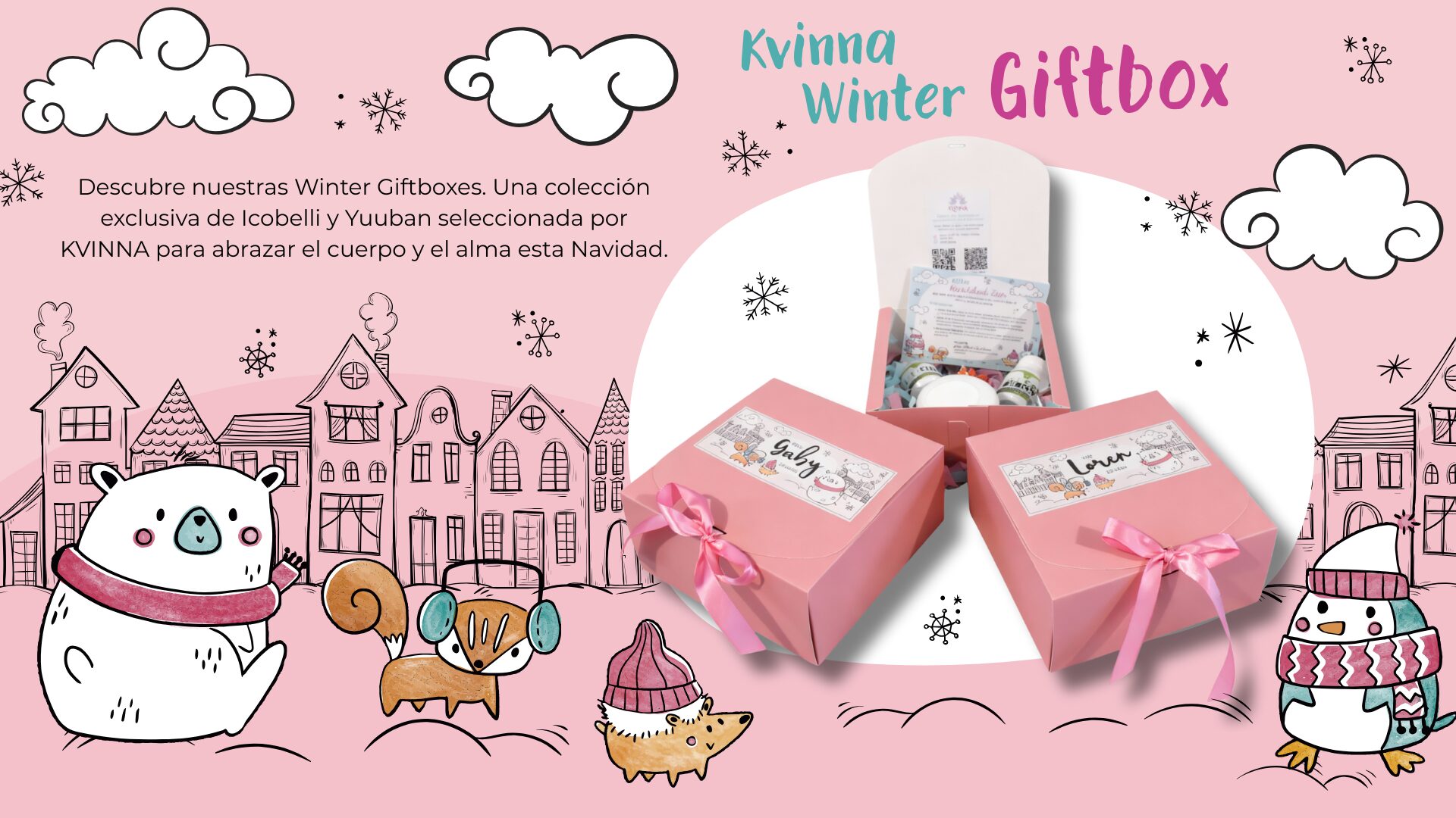 kvinna winter giftbox